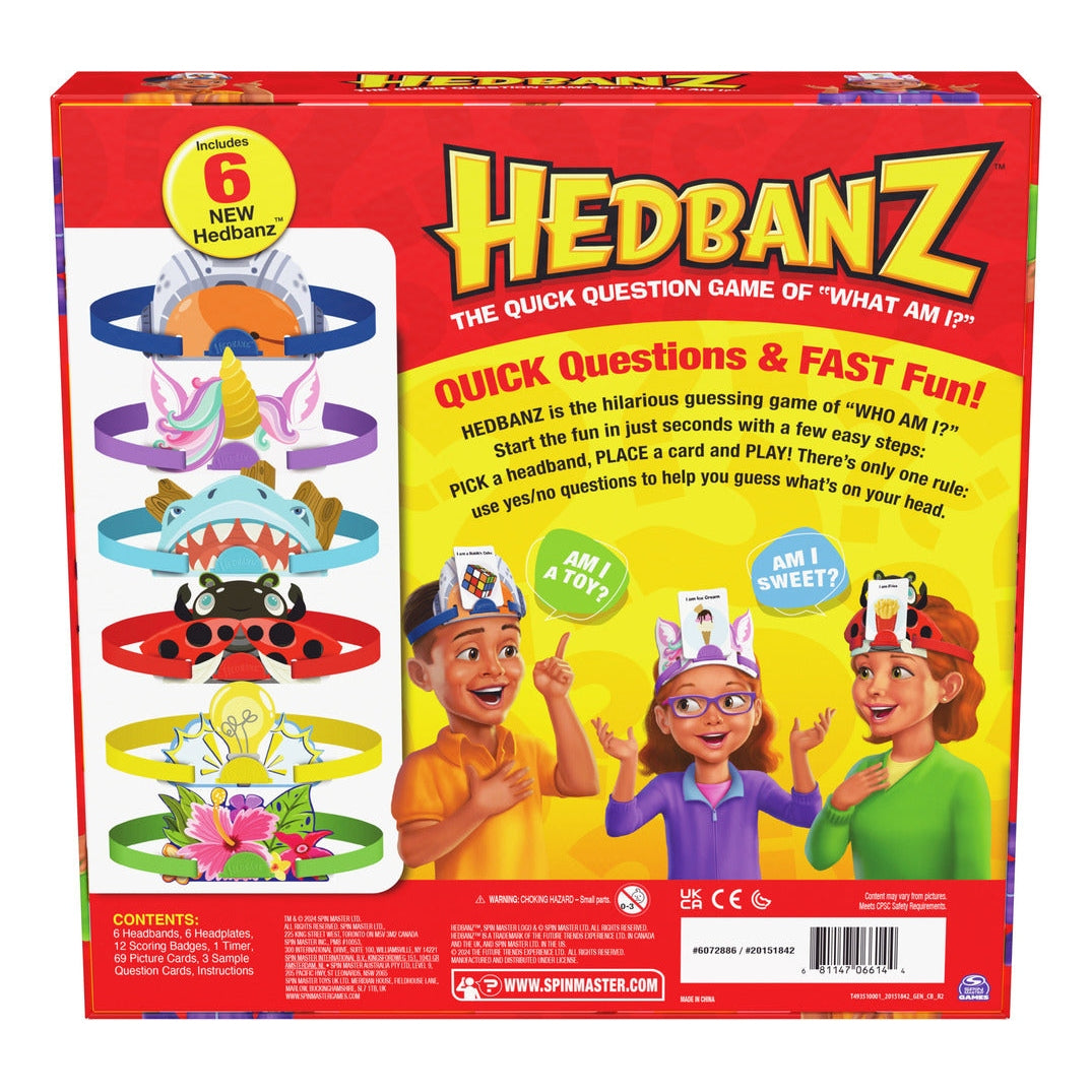 Spin Master Hedbanz 3rd Edition Family Guessing Game