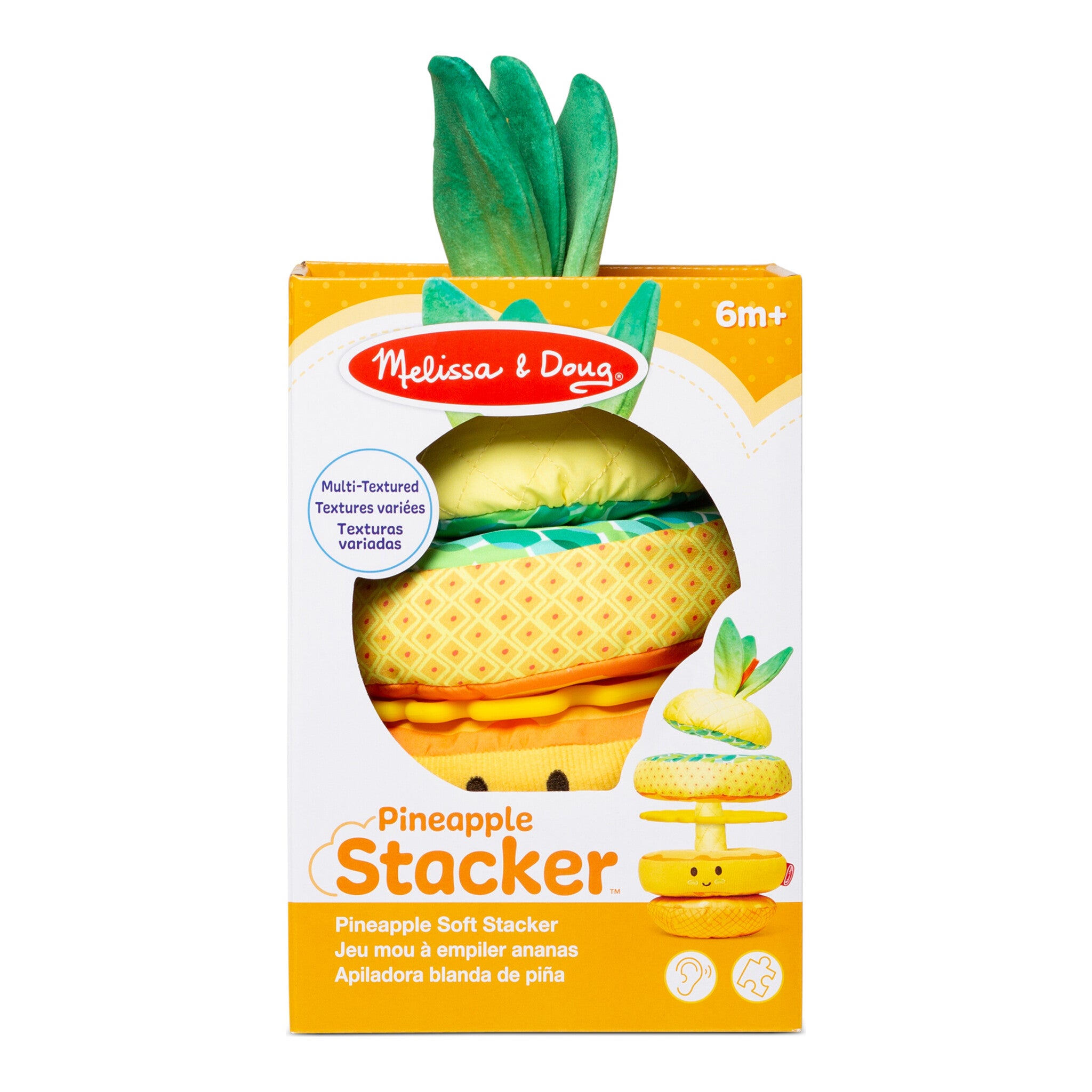 Melissa & Doug Pineapple Soft Stacker Sensory Baby Toy