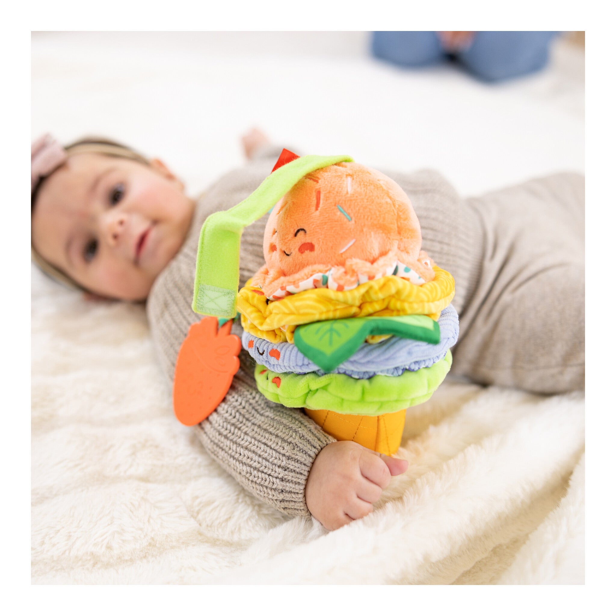 Melissa & Doug Pineapple Soft Stacker Sensory Baby Toy