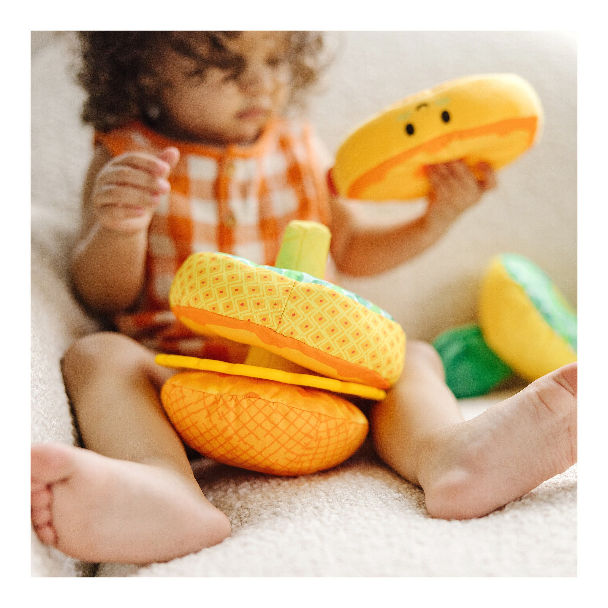 Melissa & Doug Pineapple Soft Stacker Sensory Baby Toy