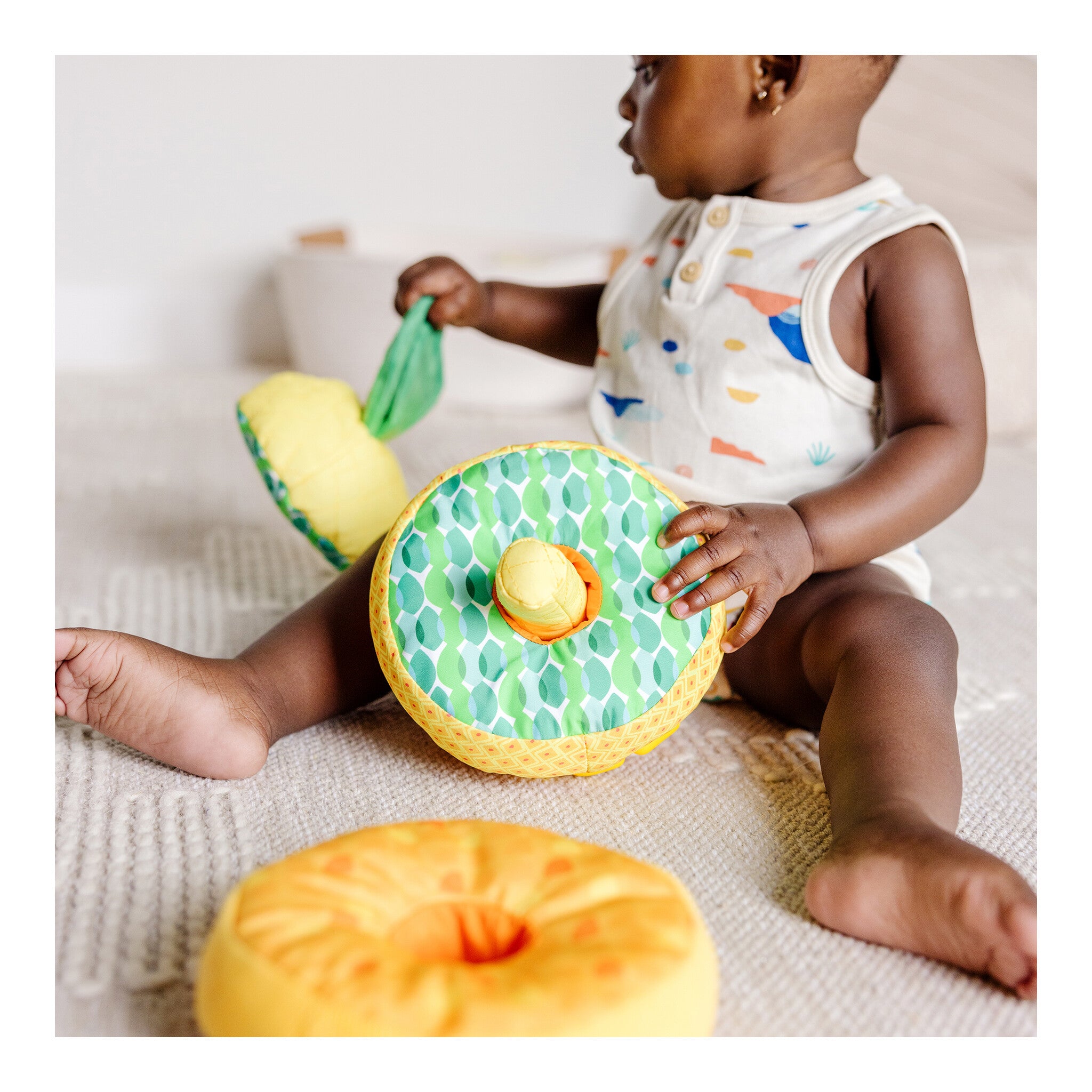 Melissa & Doug Pineapple Soft Stacker Sensory Baby Toy