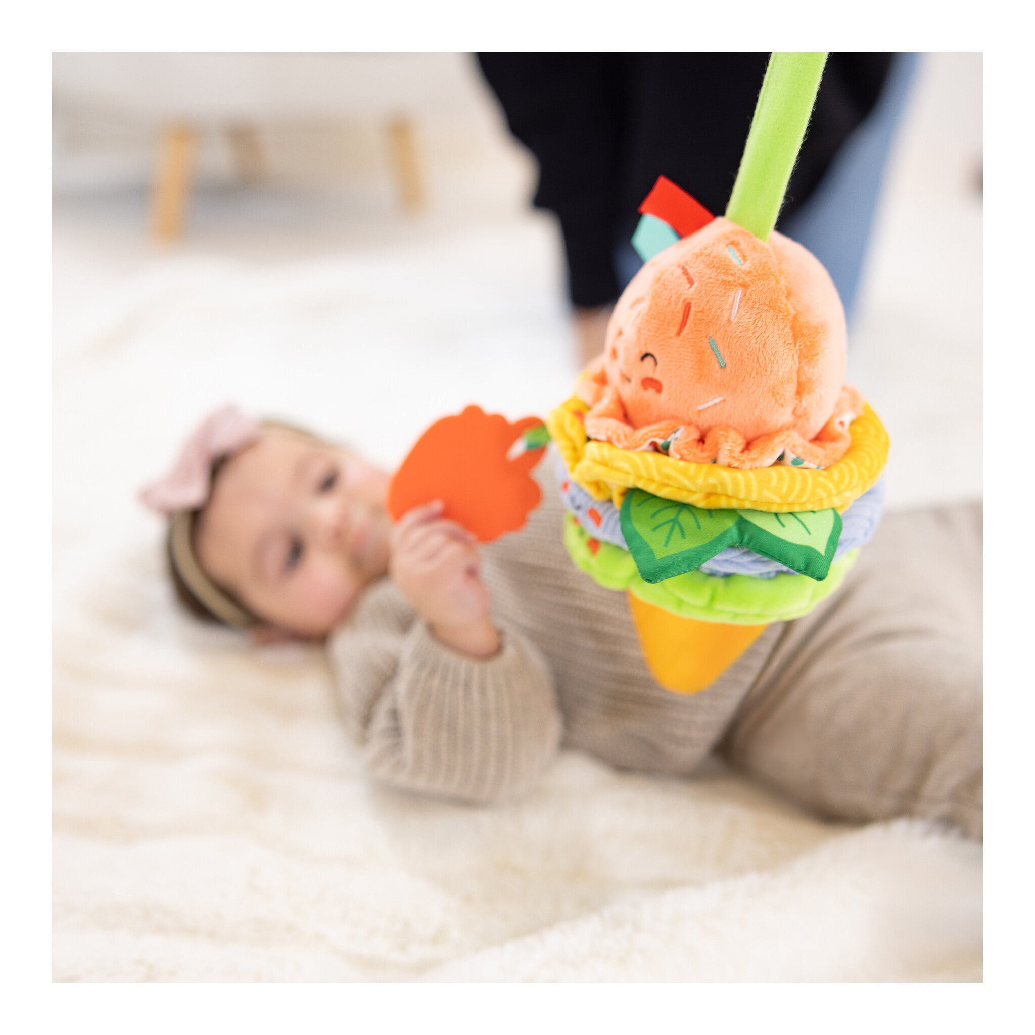 Melissa & Doug Pineapple Soft Stacker Sensory Baby Toy