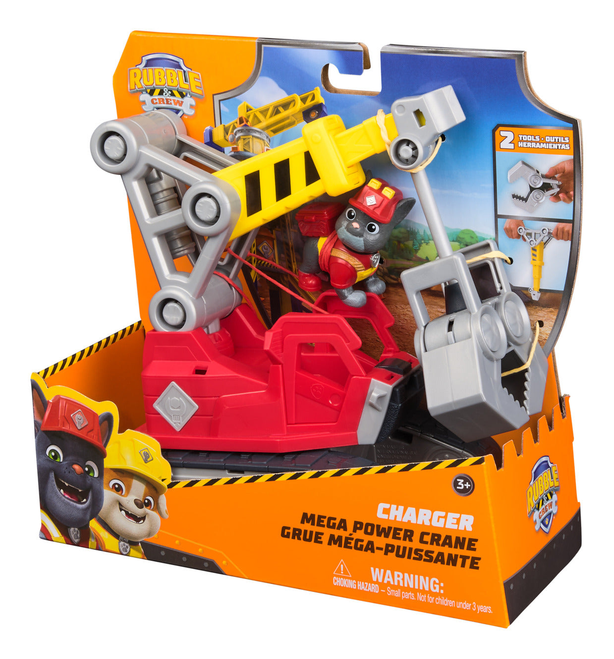 Rubble & Crew Charger's Mega Power Crane Vehicle with Figure