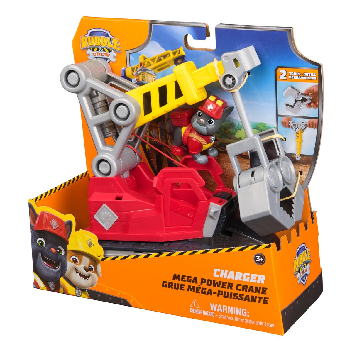 Rubble & Crew Charger's Mega Power Crane Vehicle with Figure