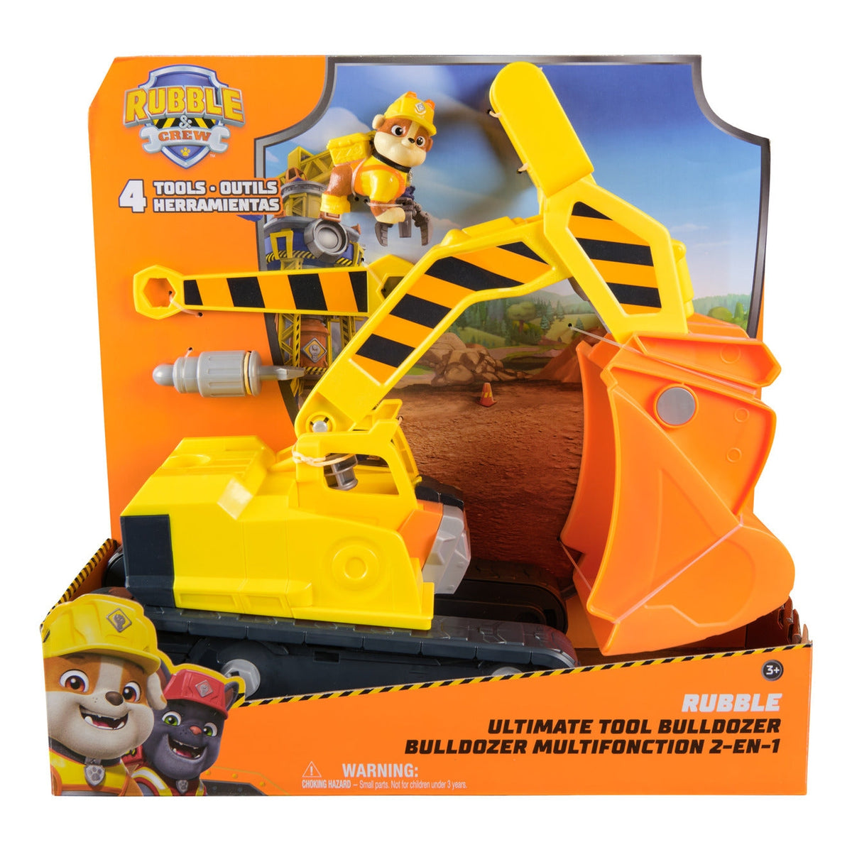 Rubble & Crew Rubble’s Ultimate Tool Bulldozer Vehicle with Figure