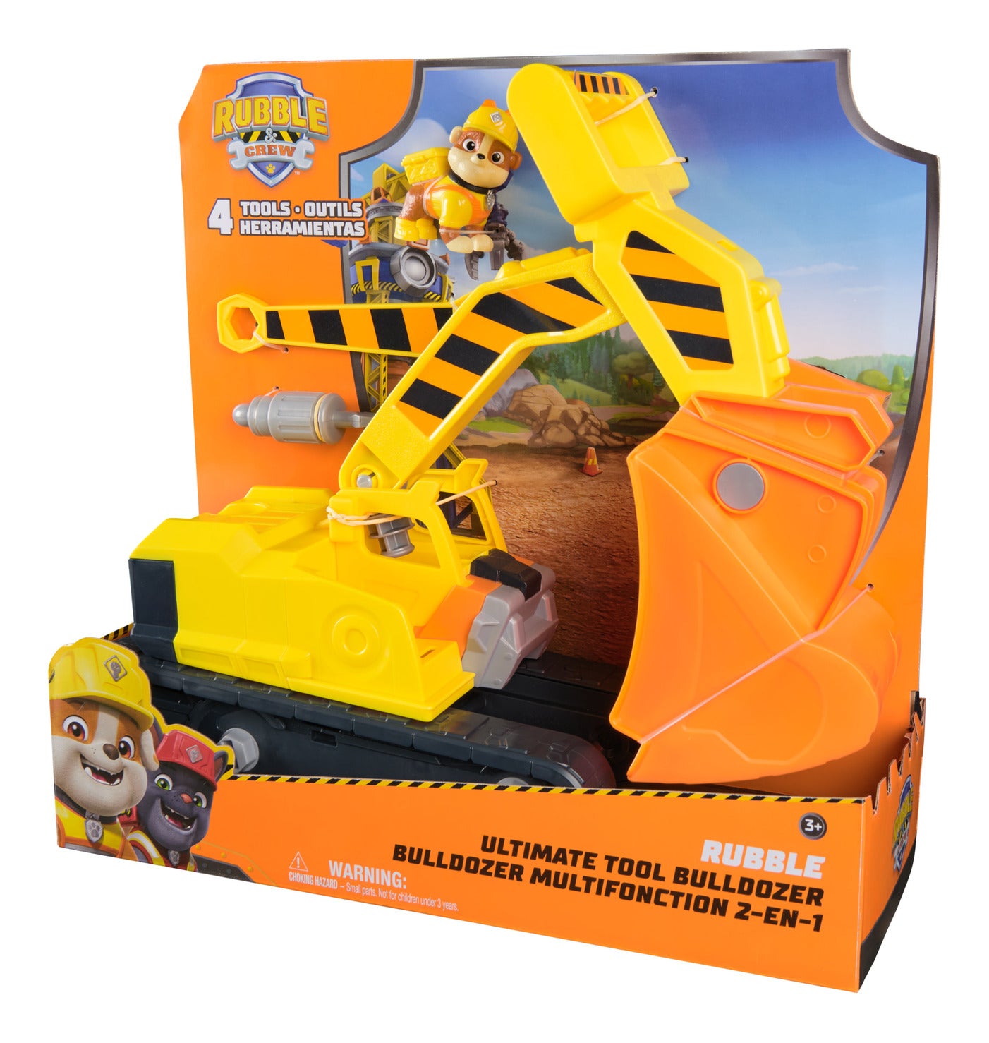 Rubble & Crew Rubble’s Ultimate Tool Bulldozer Vehicle with Figure