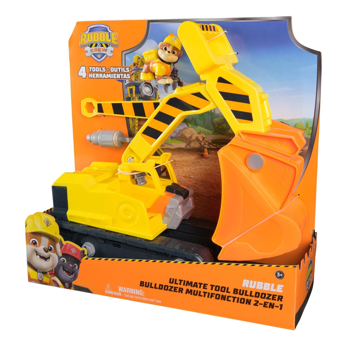 Rubble & Crew Rubble’s Ultimate Tool Bulldozer Vehicle with Figure