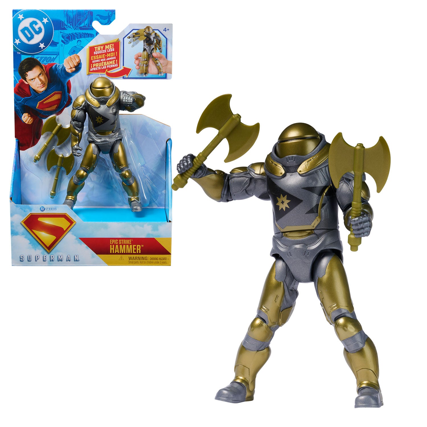 Spin Master Superman Hammer of Boravia 6-Inch Battle Attack Figure
