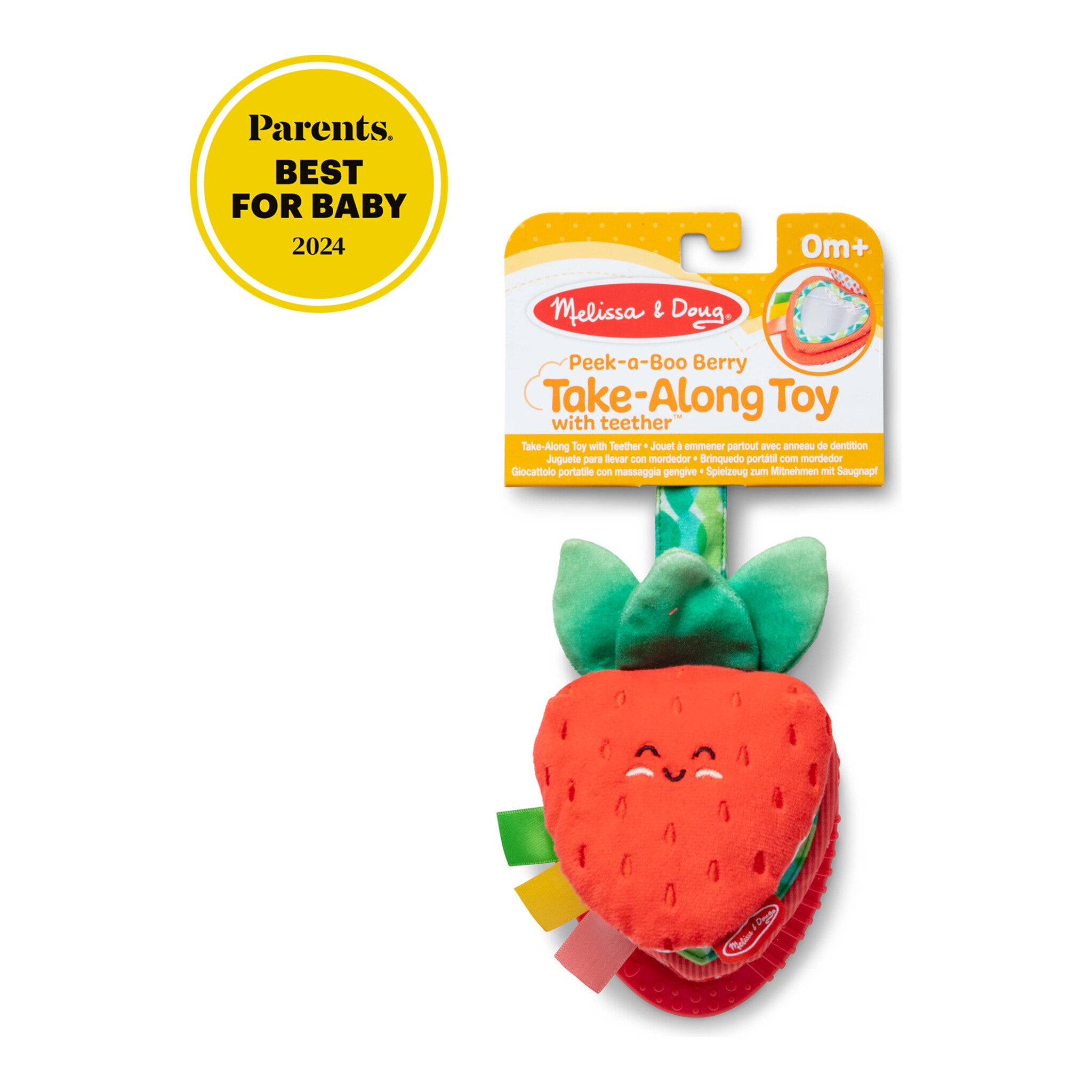 Melissa & Doug Peek-a-Boo Berry Strawberry Take-Along Toy