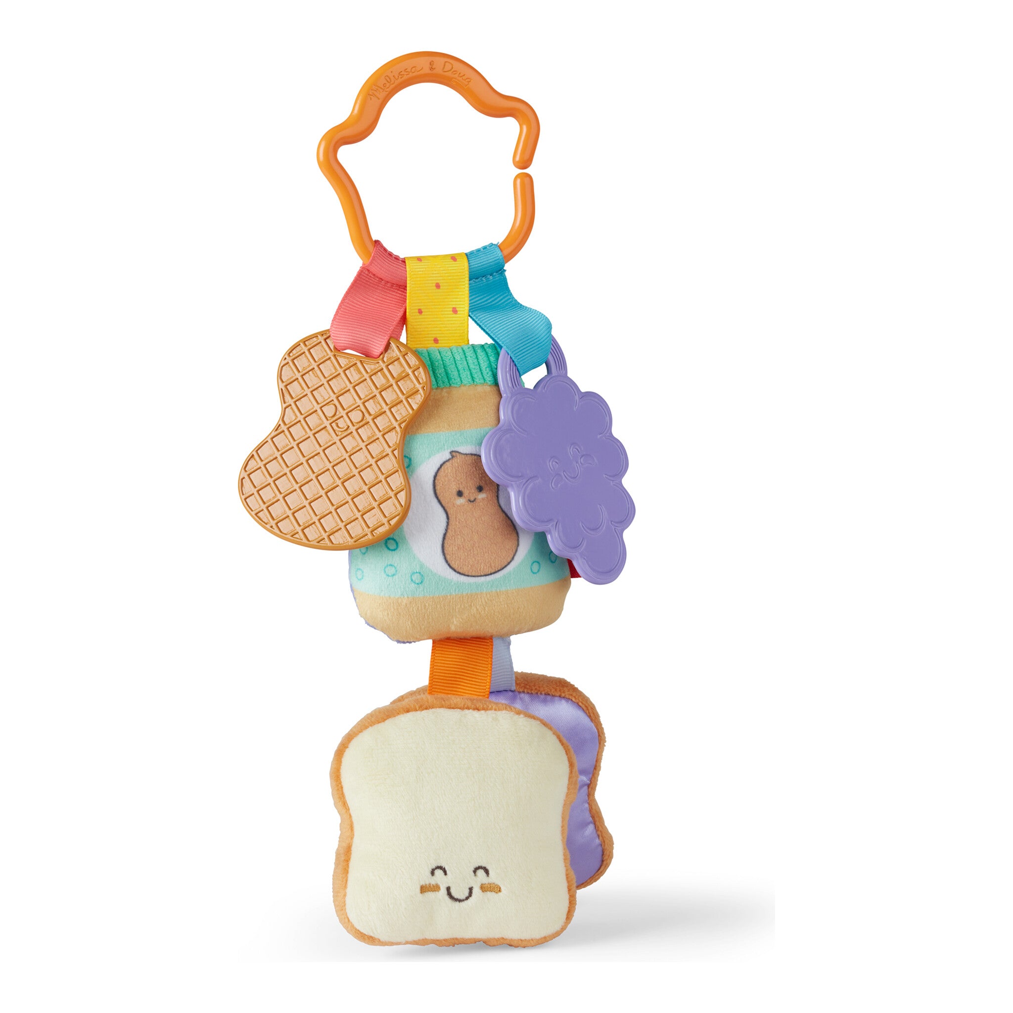 Melissa & Doug PB&J Take-Along Clip-On Infant Toy