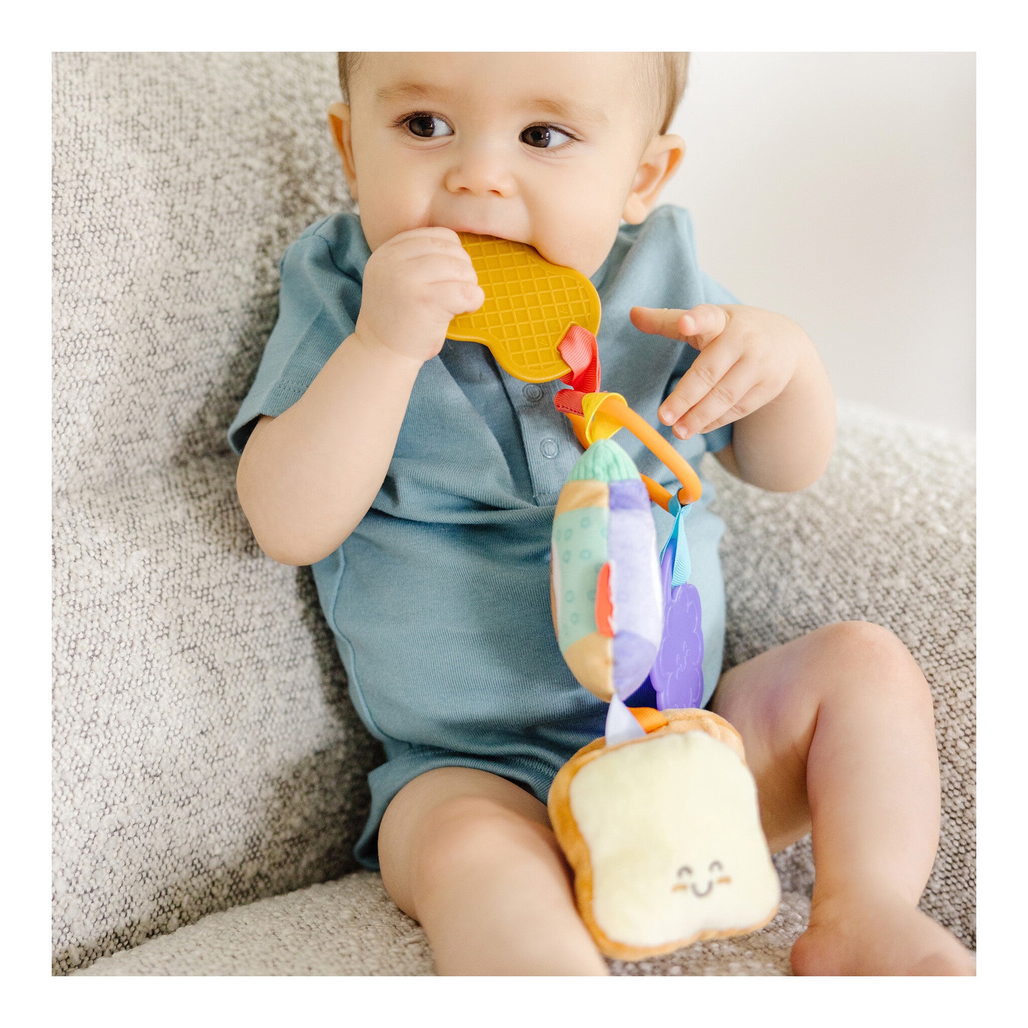Melissa & Doug PB&J Take-Along Clip-On Infant Toy