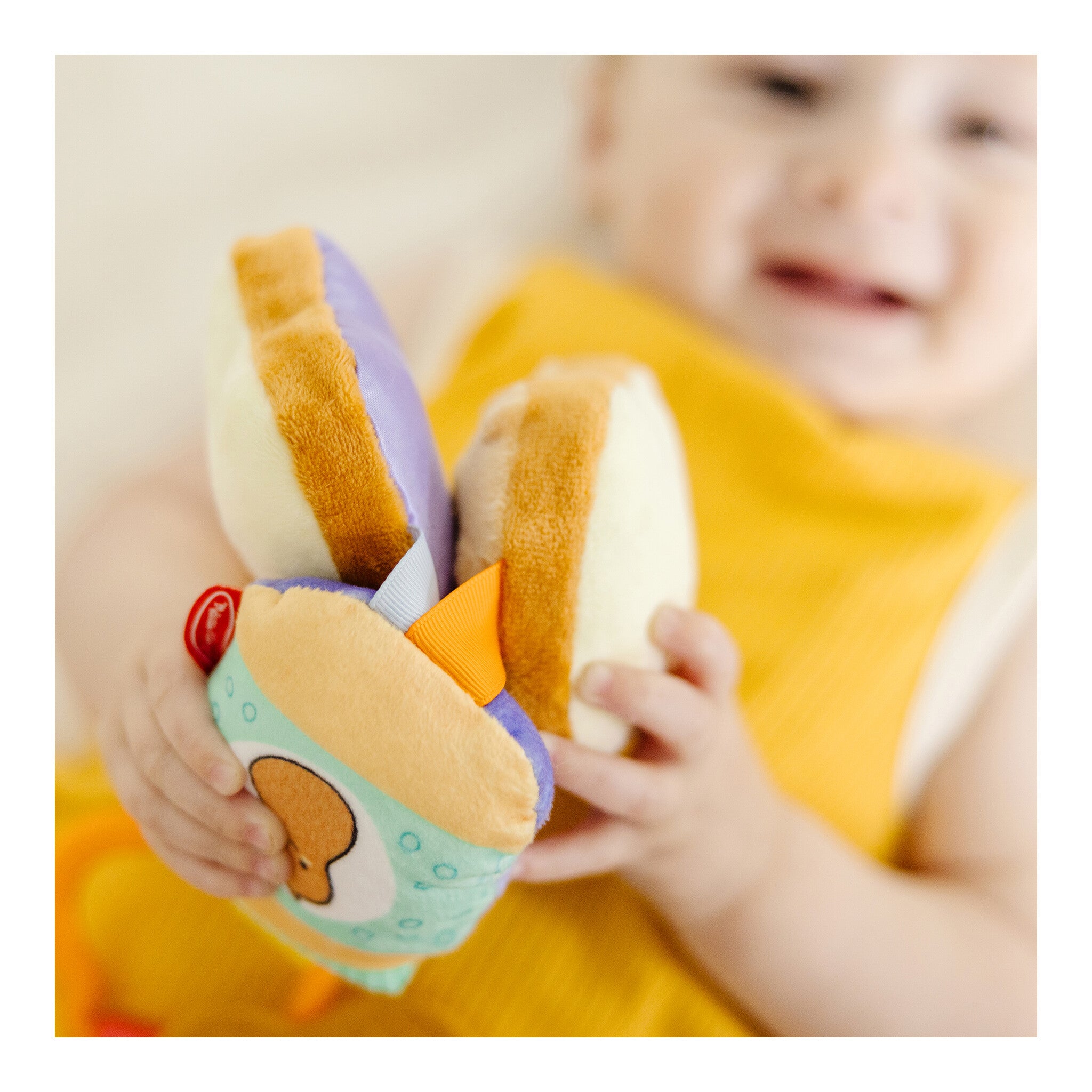 Melissa & Doug PB&J Take-Along Clip-On Infant Toy