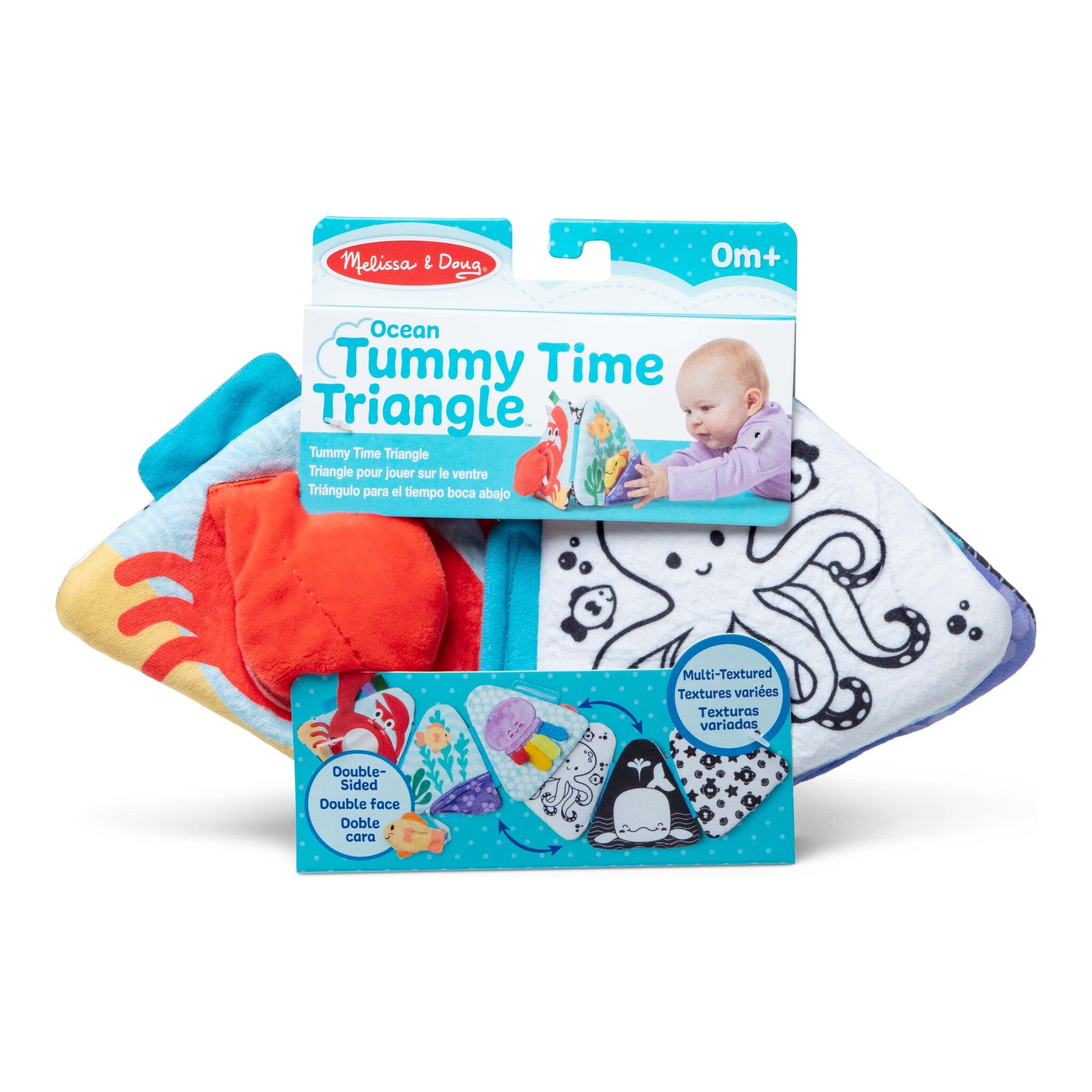 Melissa & Doug Ocean Tummy Time Triangle Baby Toy
