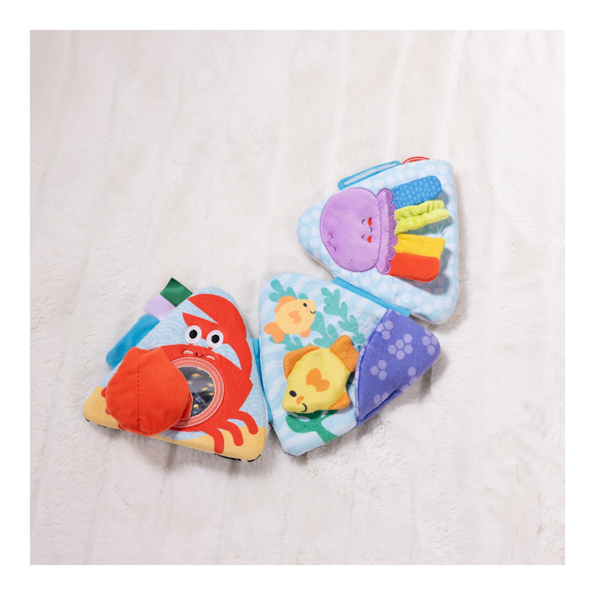 Melissa & Doug Ocean Tummy Time Triangle Baby Toy