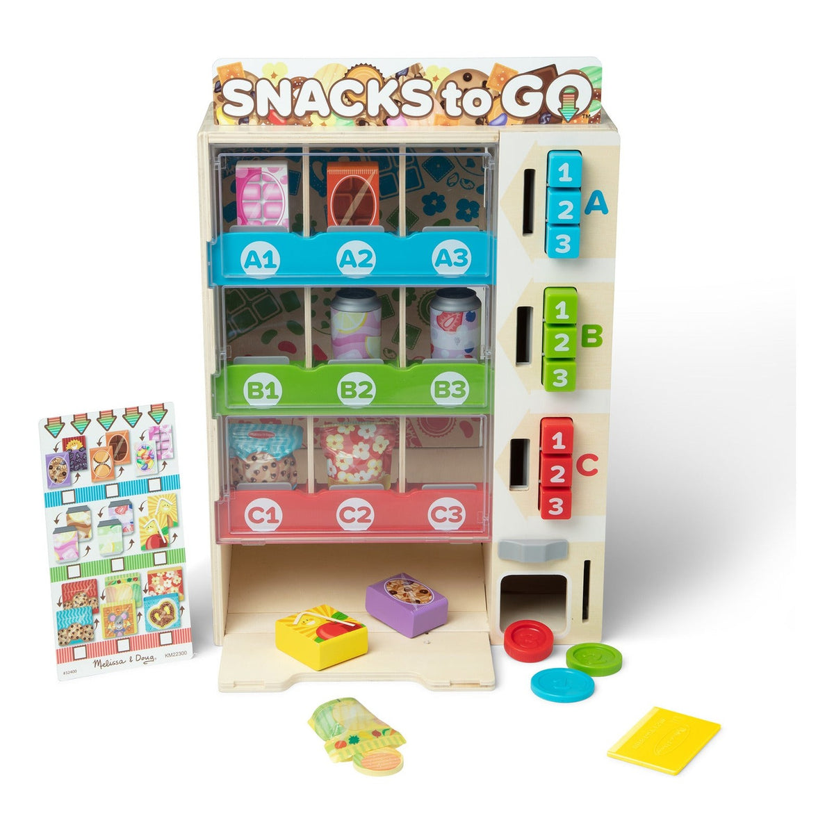 Melissa & Doug Sort, Stock, Select Wooden Vending Machine Play Set