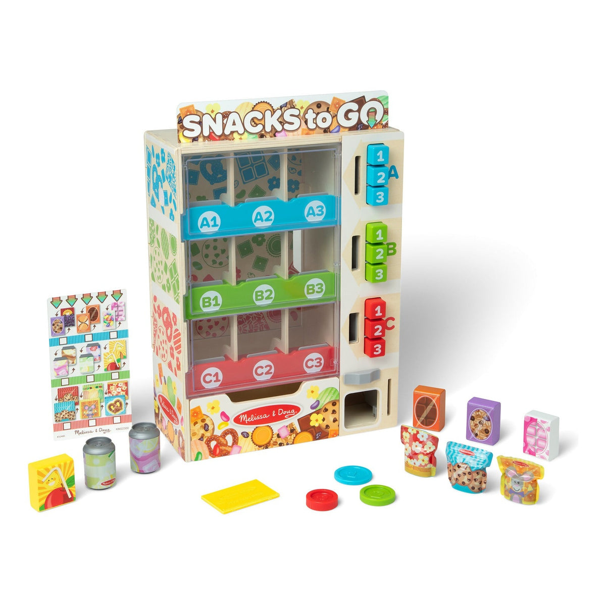 Melissa & Doug Sort, Stock, Select Wooden Vending Machine Play Set