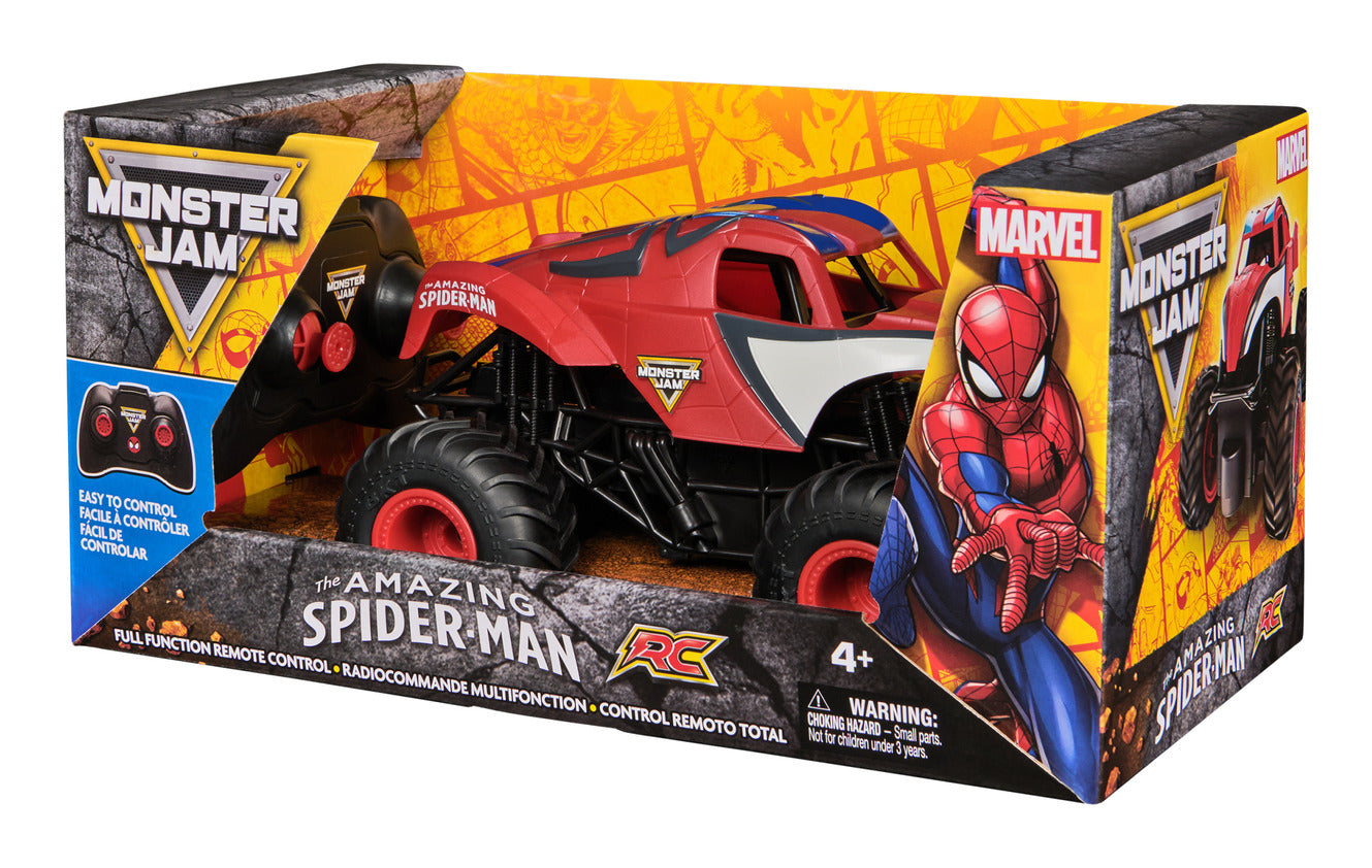 Monster Jam Marvel Spider-Man 1:24 Remote Control Monster Truck