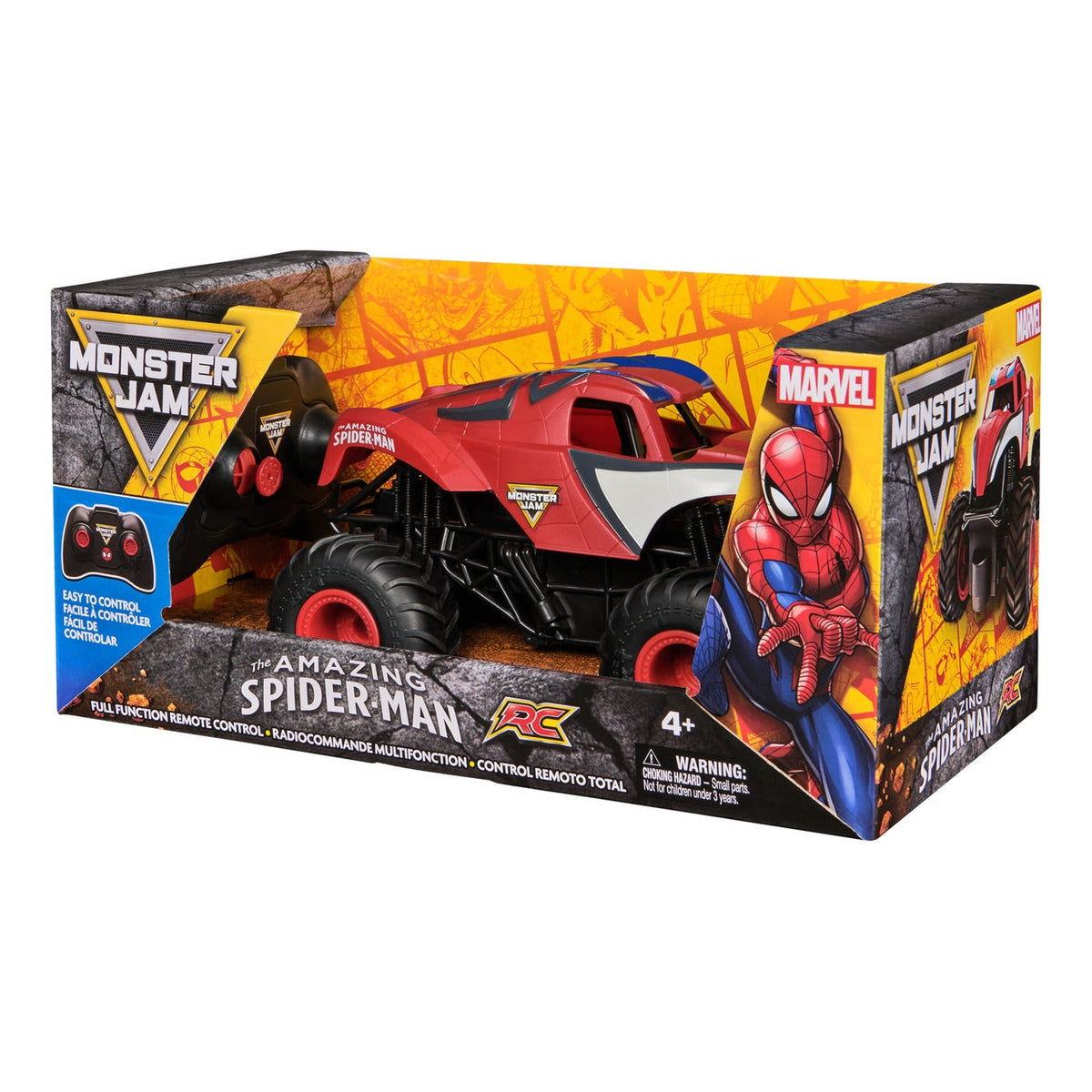 Monster Jam Marvel Spider-Man 1:24 Remote Control Monster Truck