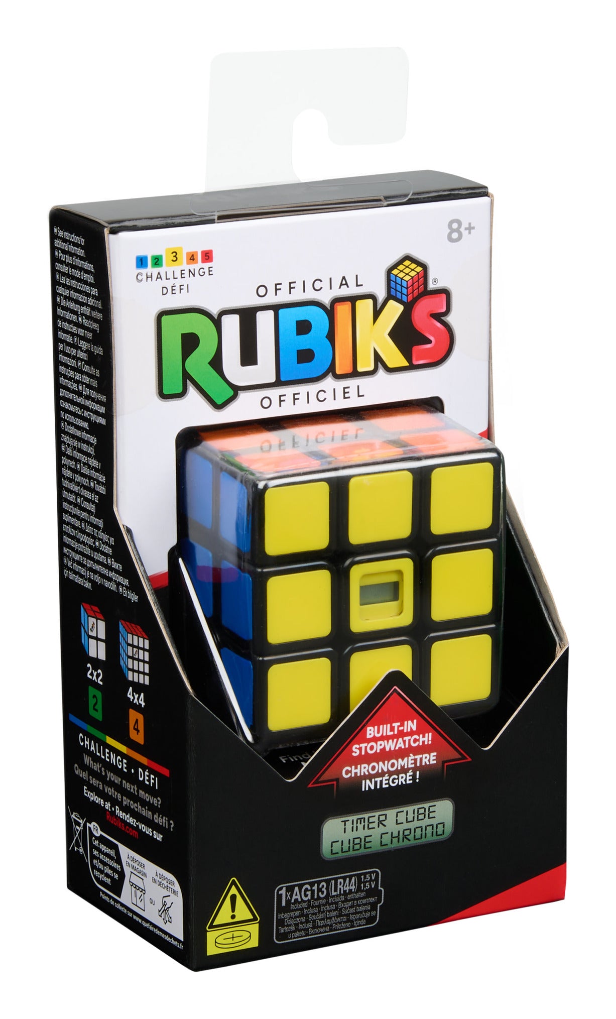Rubik's Timer Cube 3x3 with Built-In Stopwatch