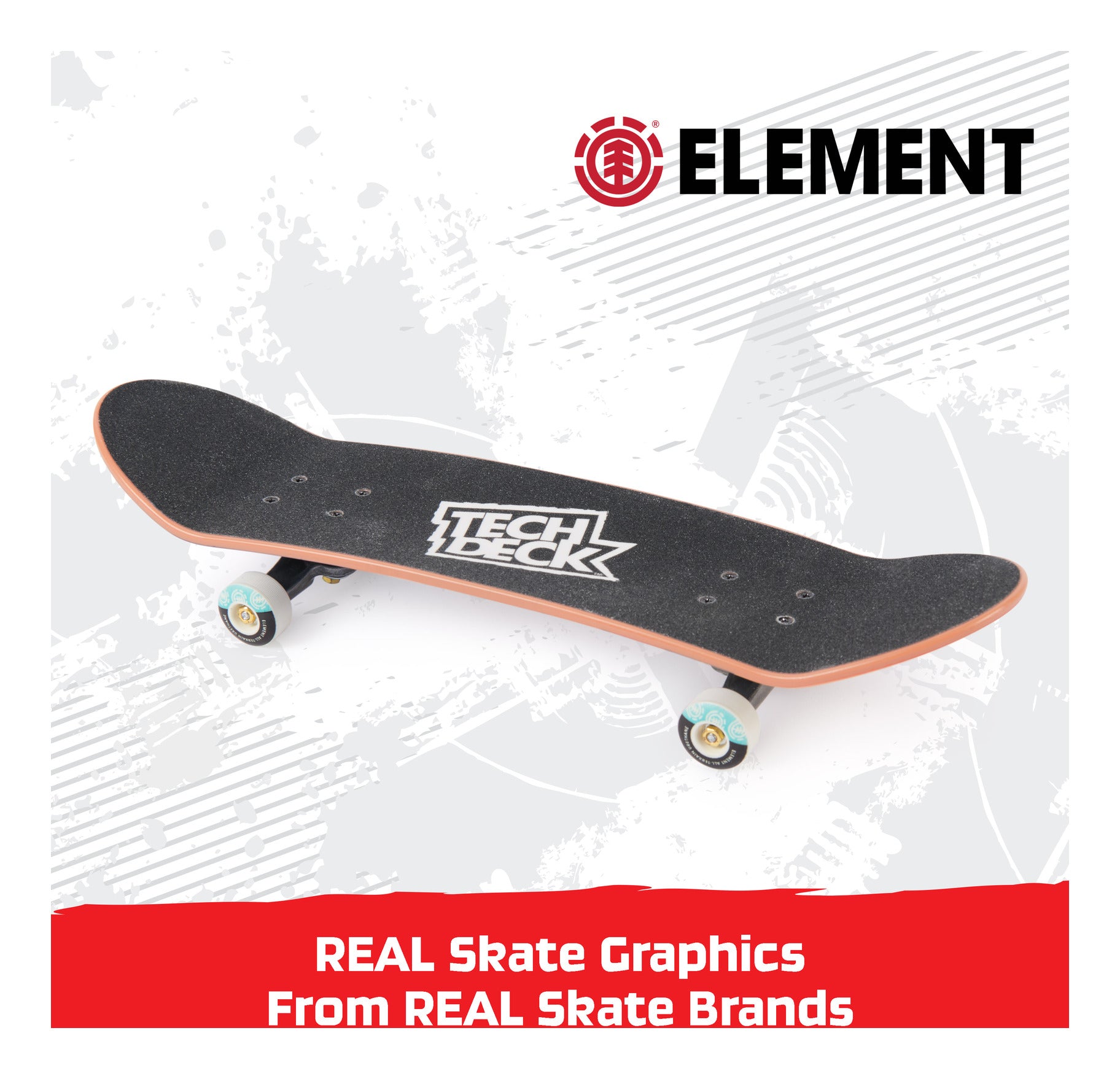 Tech Deck Element Handboard 27cm Authentic Mini Skateboard