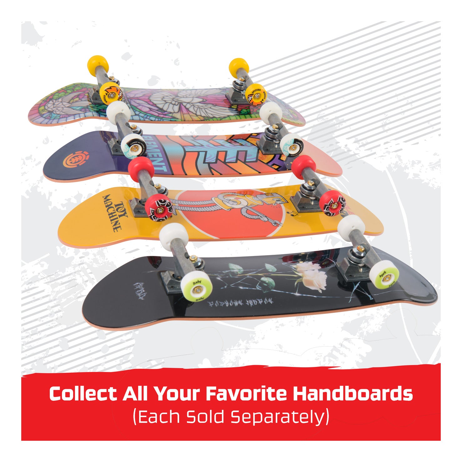 Tech Deck Element Handboard 27cm Authentic Mini Skateboard