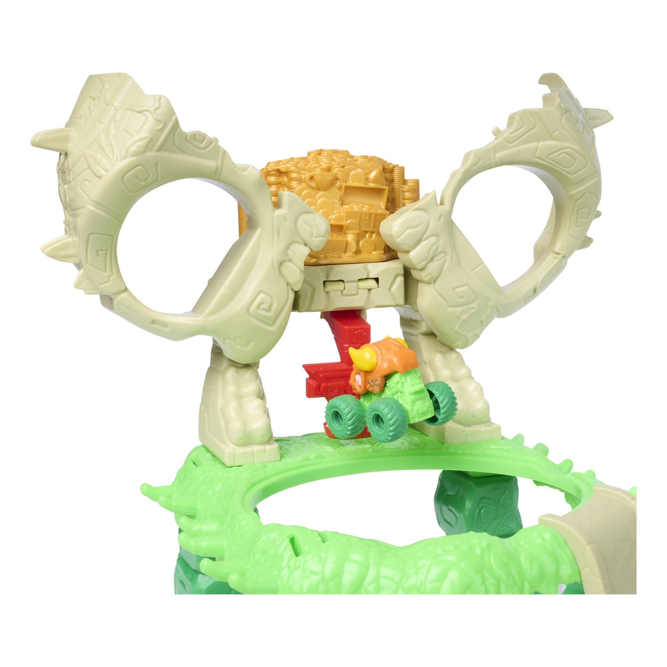 Monster Jam Mini Jams Crash & Crumble Skull Escape Playset