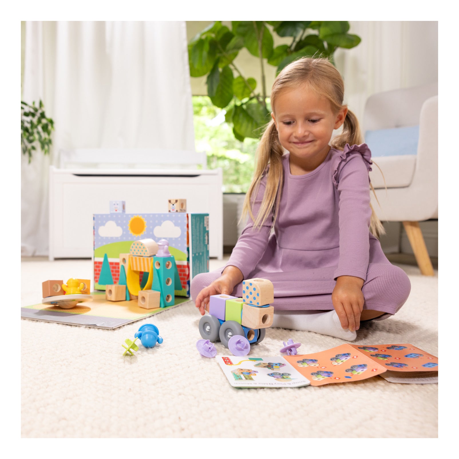 Melissa & Doug Blockables Town Building Set – 73 Pieces