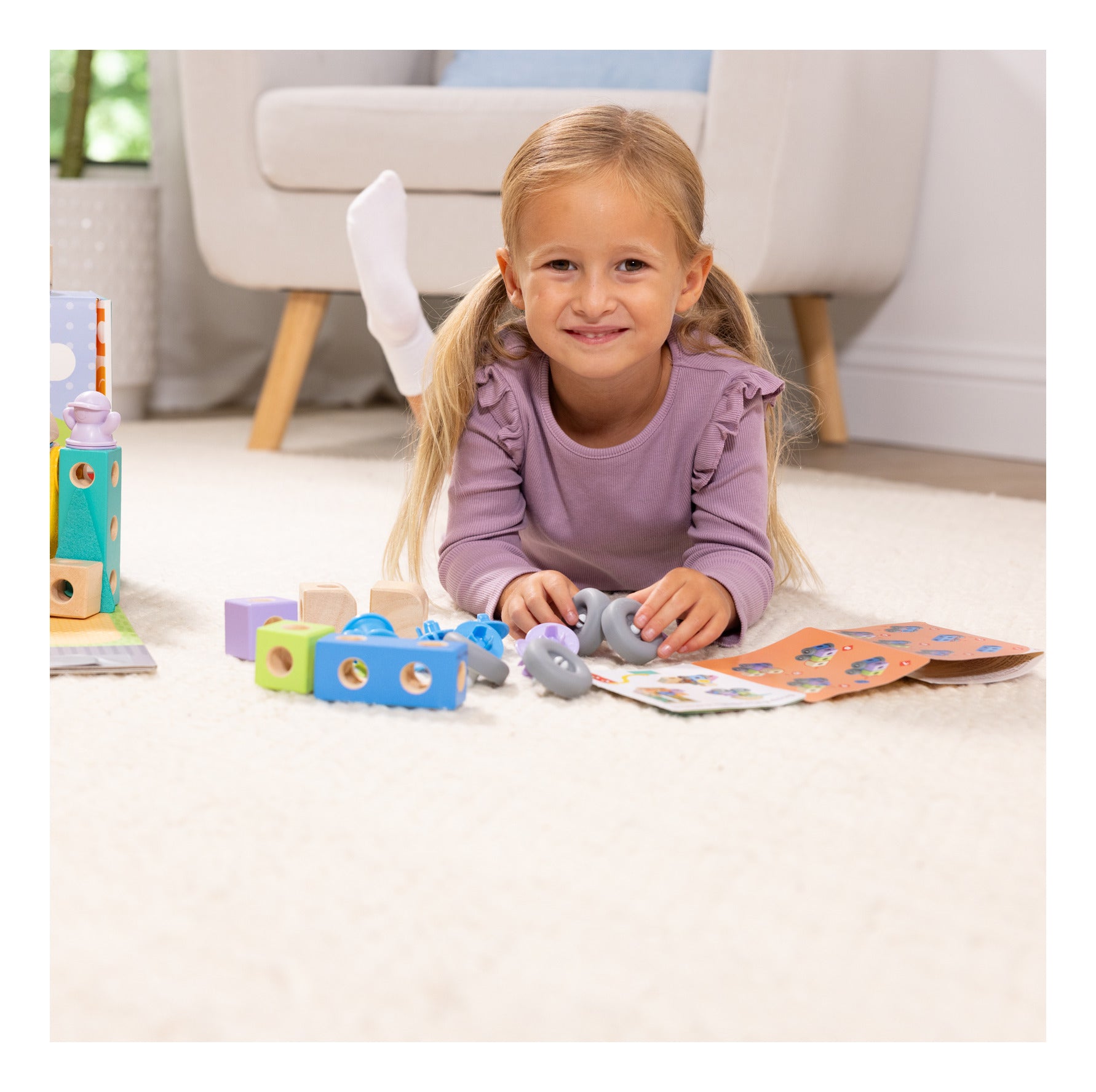 Melissa & Doug Blockables Town Building Set – 73 Pieces