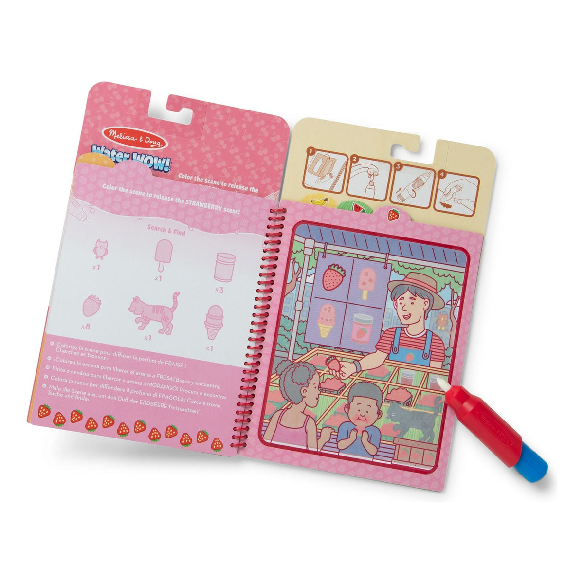 Melissa & Doug Water WOW! Fruit-Scented Water-Reveal Activity Pad