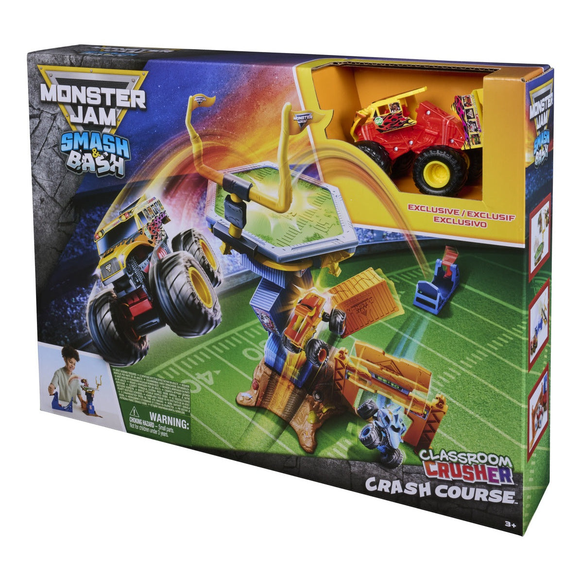 Monster Jam Smash & Bash Crash Course 1:64 Playset with Monster Truck