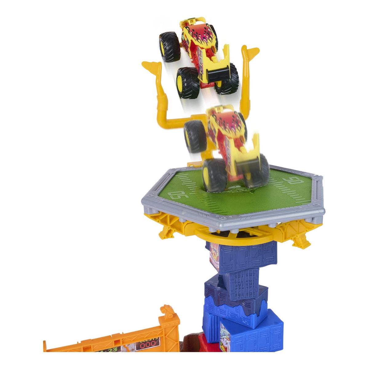 Monster Jam Smash & Bash Crash Course 1:64 Playset with Monster Truck