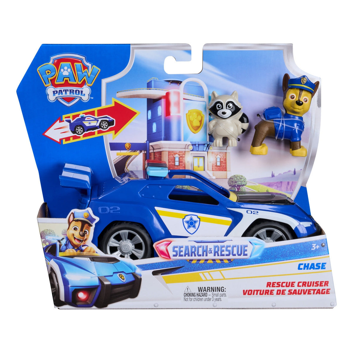 PAW Patrol Search & Rescue Chase Rescue Cruiser Vehicle with 2 Figures