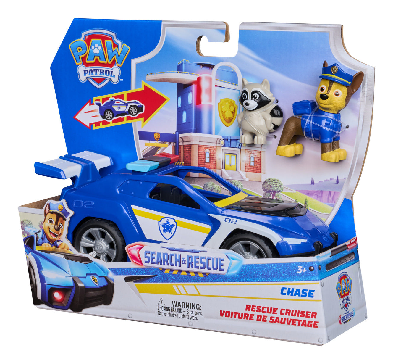 PAW Patrol Search & Rescue Chase Rescue Cruiser Vehicle with 2 Figures