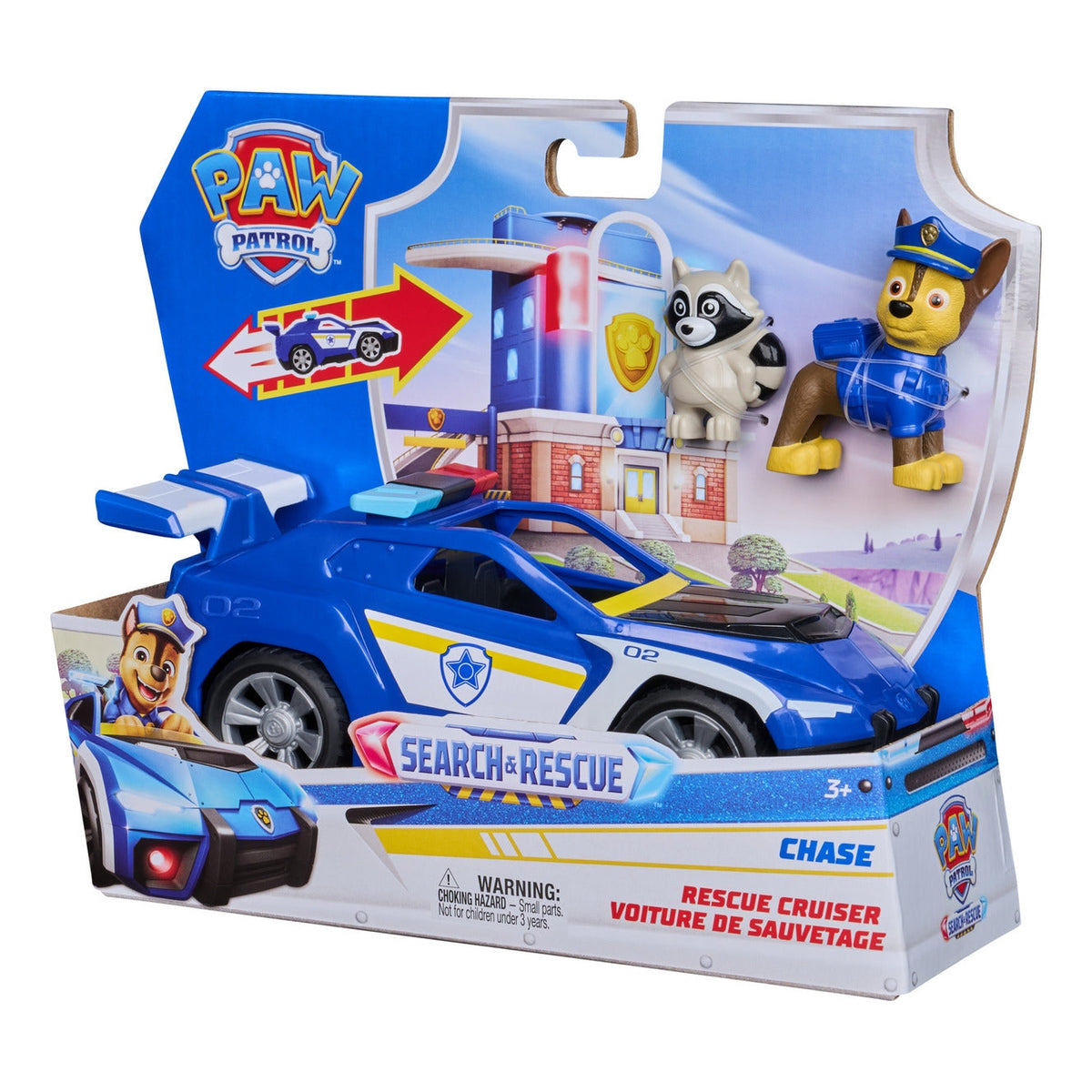 PAW Patrol Search & Rescue Chase Rescue Cruiser Vehicle with 2 Figures