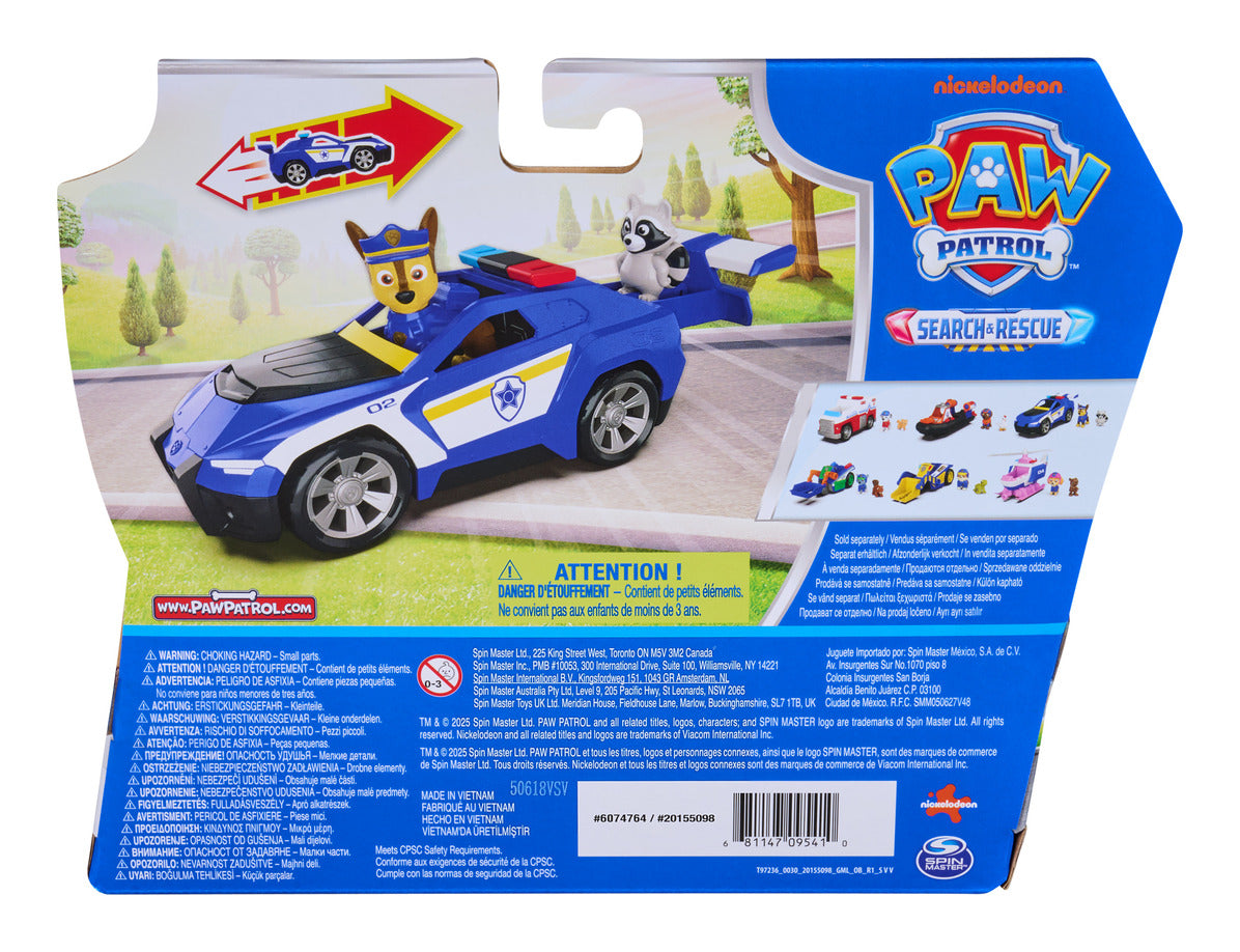 PAW Patrol Search & Rescue Chase Rescue Cruiser Vehicle with 2 Figures