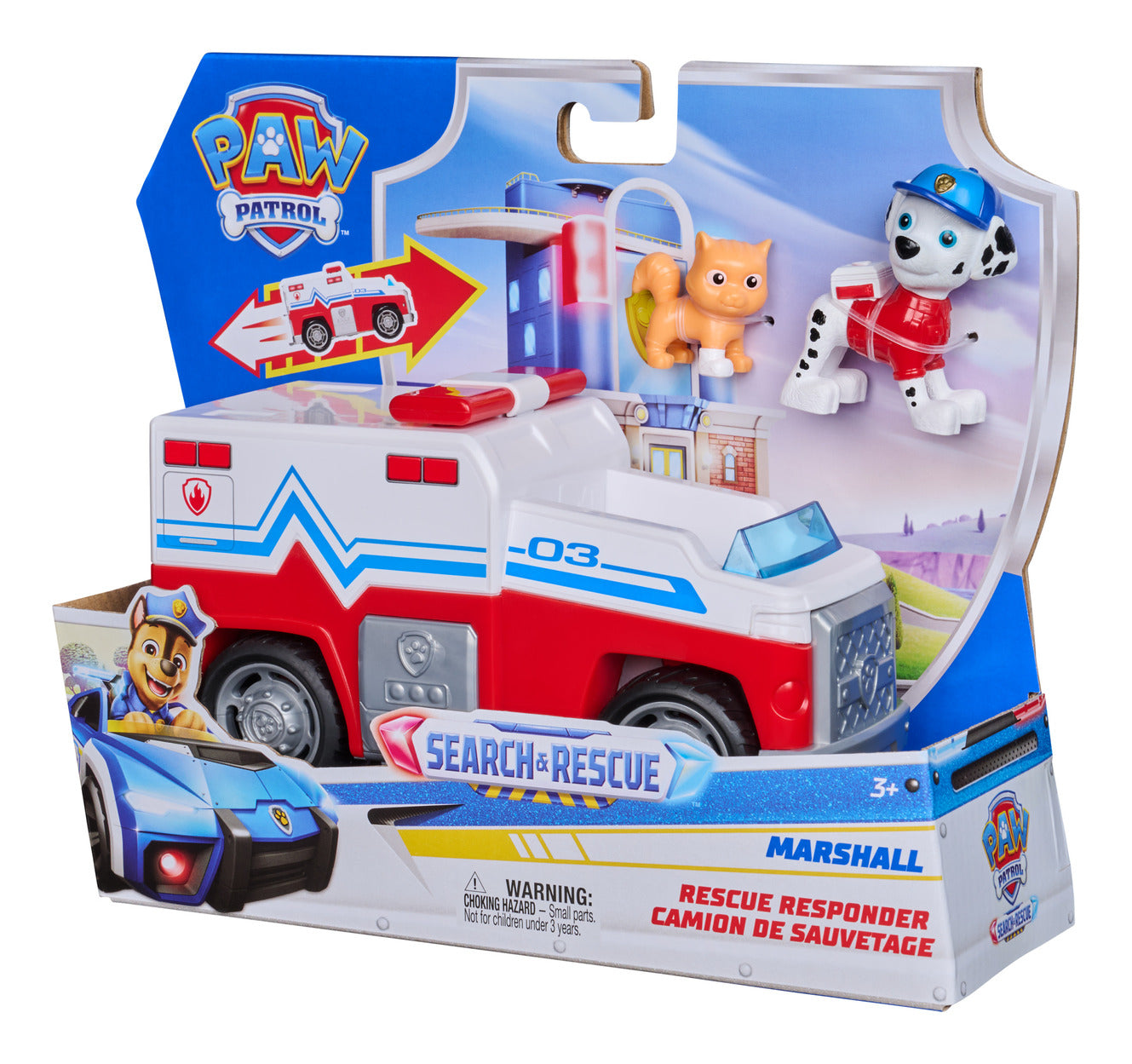PAW Patrol Search & Rescue Marshall Rescue Responder Vehicle with 2 Figures