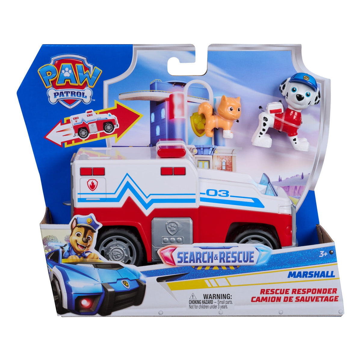PAW Patrol Search & Rescue Marshall Rescue Responder Vehicle with 2 Figures
