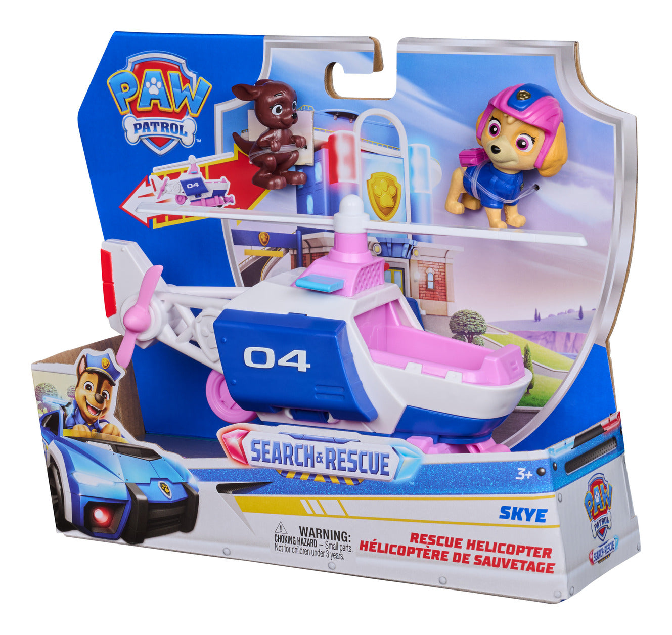 PAW Patrol Search & Rescue Skye Rescue Helicopter with 2 Figures