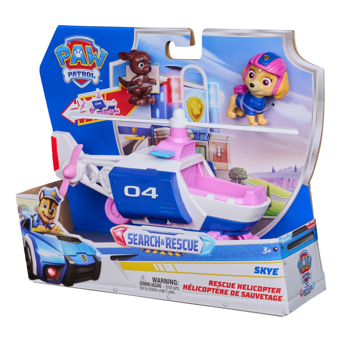 PAW Patrol Search & Rescue Skye Rescue Helicopter with 2 Figures
