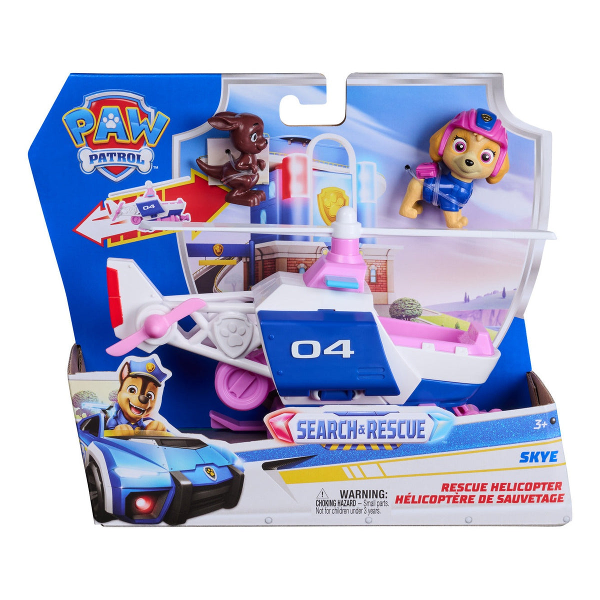PAW Patrol Search & Rescue Skye Rescue Helicopter with 2 Figures