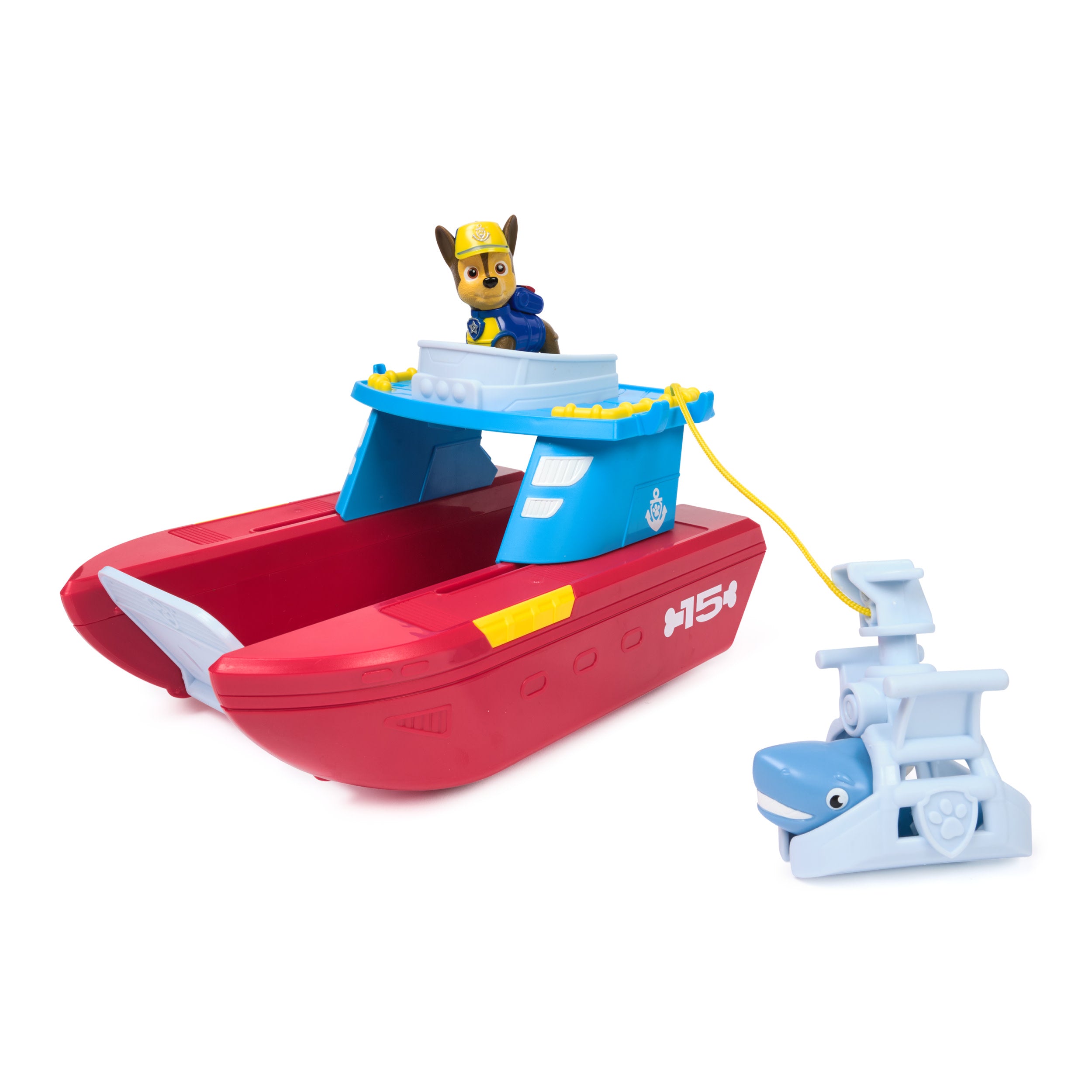 PAW Patrol Sea Patroller Transforming Rescue Vehicle with Chase and Shark Figures