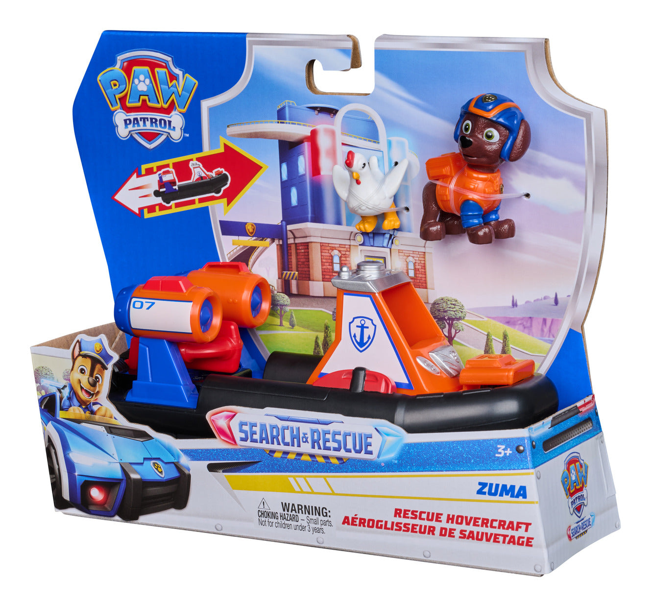 PAW Patrol Search & Rescue Zuma Rescue Hovercraft with 2 Figures