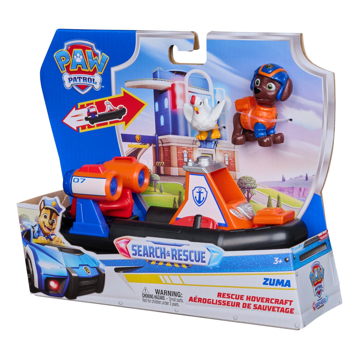 PAW Patrol Search & Rescue Zuma Rescue Hovercraft with 2 Figures