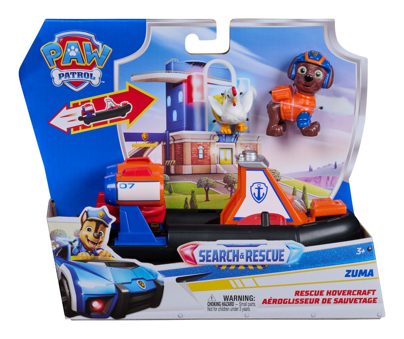 PAW Patrol Search & Rescue Zuma Rescue Hovercraft with 2 Figures