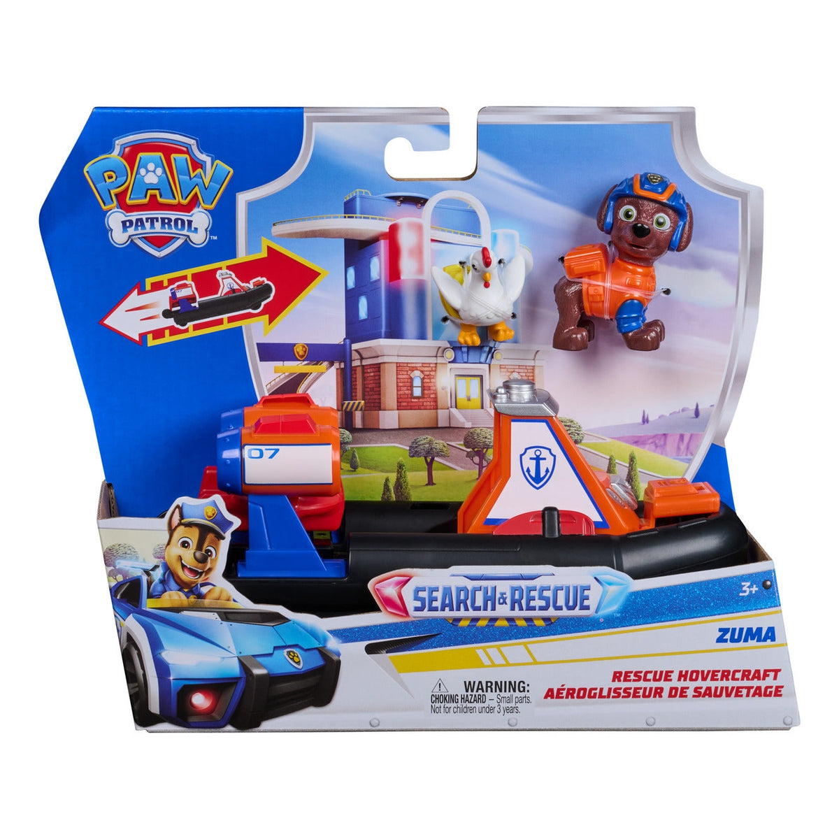 PAW Patrol Search & Rescue Zuma Rescue Hovercraft with 2 Figures