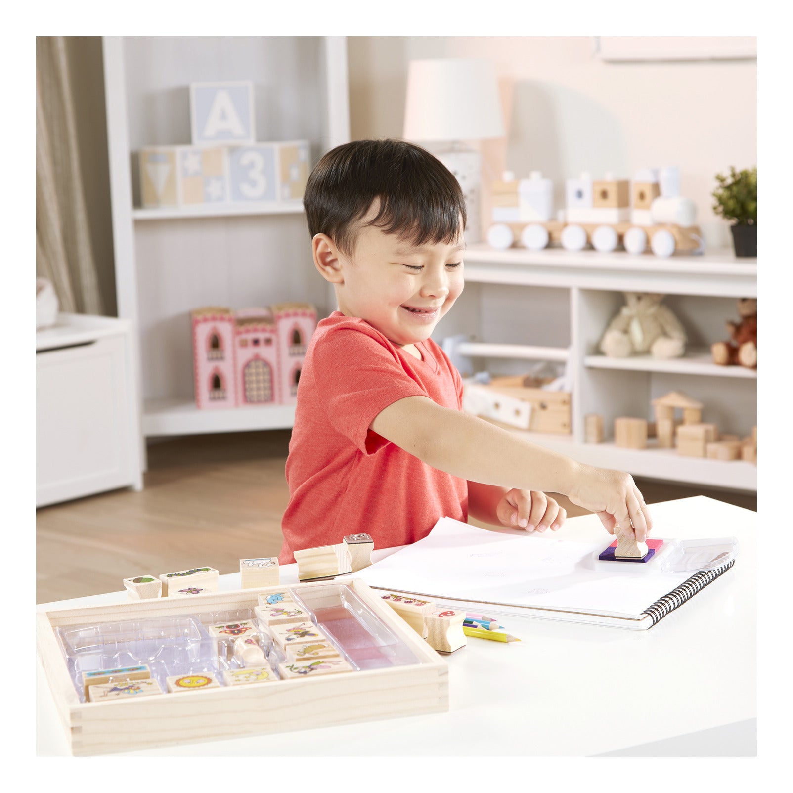 Melissa & Doug Stamp-a-Scene Fairy Garden Stamp Set