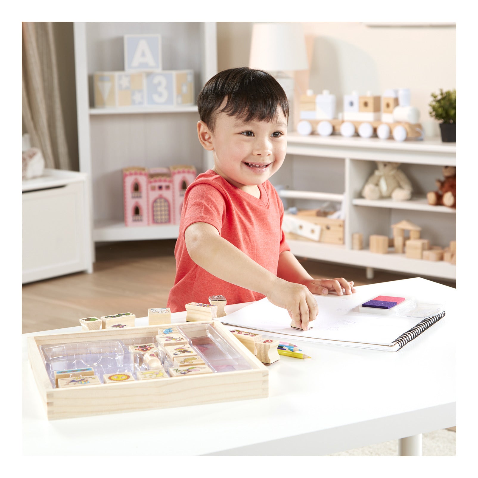 Melissa & Doug Stamp-a-Scene Fairy Garden Stamp Set