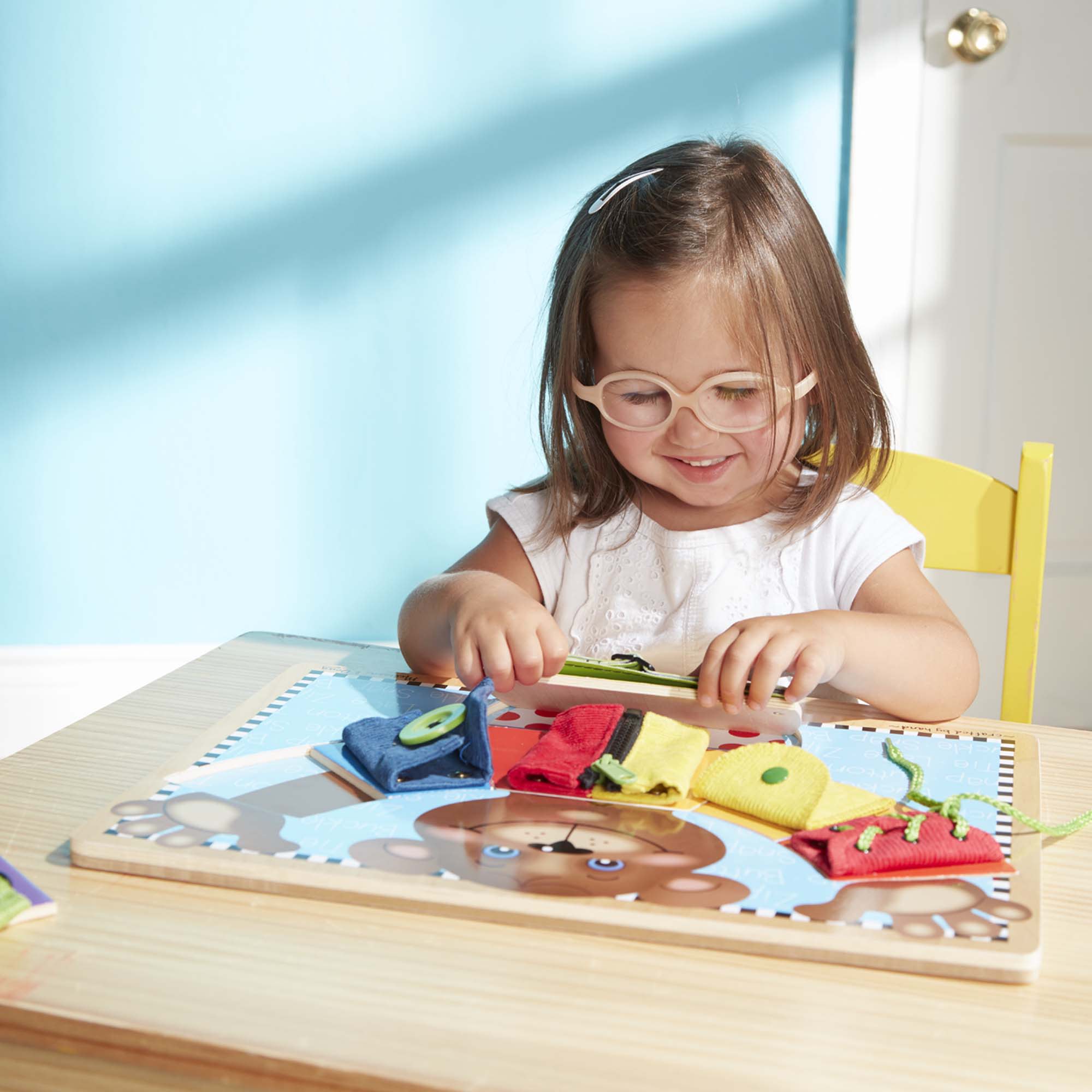 Melissa & Doug Basic Skills Board Wooden Dressing Skills Puzzle