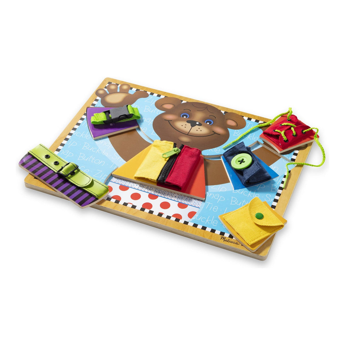 Melissa & Doug Basic Skills Board Wooden Dressing Skills Puzzle