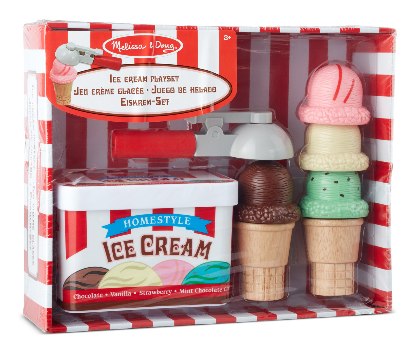 Melissa & Doug Scoop & Stack Ice Cream Cone Playset